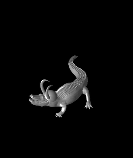 Alligator endgültige Bestellung 3d Modell owentheking17 danke 3d print model - Mito3D