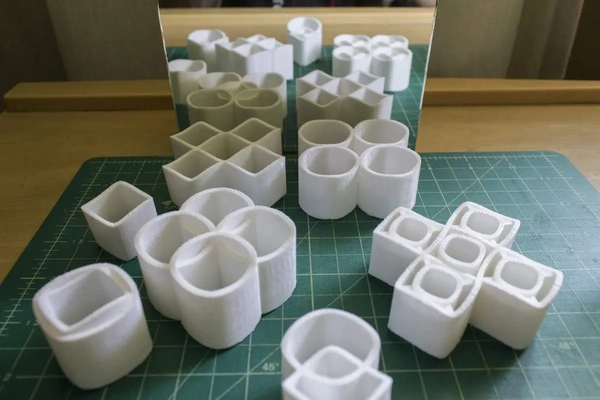 ambiguo cilindro espejismo og versiones 3d by on gracias cuadrado óptico rápido impresión formas forma cilindros reflexión matemáticas pov truco magia 3d print model - Mito3D