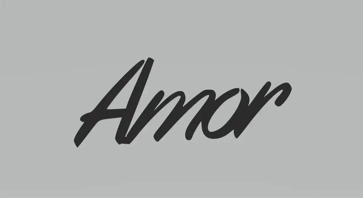 amor 2d art stl 3d by chouette 3d print model - Mito3D