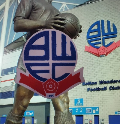 ams mmu bolton wanderers fc coaster or plaque - 3d by daddywazzy thecreator on thangs 3d print model - Mito3D