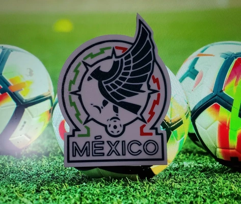 ams mmu mexico national football team coaster or plaque - 3d by daddywazzy thecreator on thangs 3d print model - Mito3D