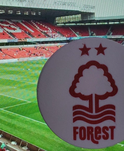 ams mmu nottingham forest fc coaster or plaque - 3d by daddywazzy thecreator on thangs 3d print model - Mito3D