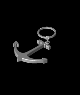 anchor key ringstl 3d model nemapet thangs 3d print model - Mito3D