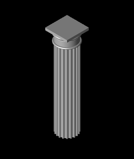 ancient greek doric column 3d model thepfrank thangs 3d print model - Mito3D