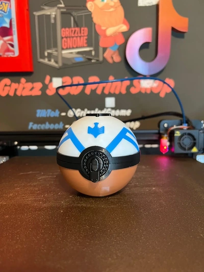 ancient pokeball wing ball - 3d by grizzledgnome on thangs 3d print model - Mito3D