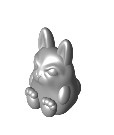 arrabbiato coniglietto costruito bot animali 3D print model - Mito3D