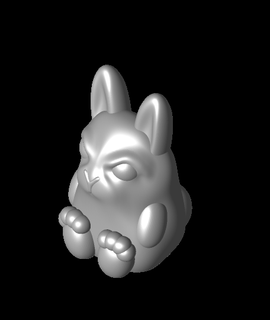 angry bunny built bot Animals 3d print model - Mito3D