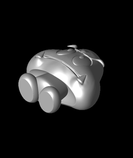 colère goomba mario ventilateur art singularité 3d print model - Mito3D