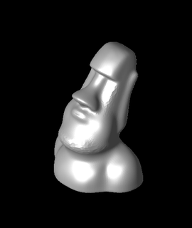 kızgın Moai Boggart ızgara sonluluğu 3d print model - Mito3D