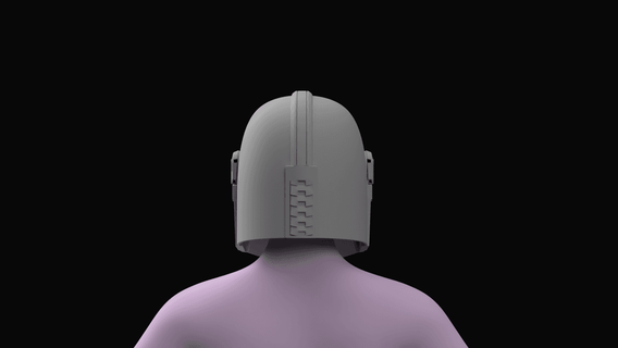 another day din style post imperial helmet - starbug props 3d print model - Mito3D