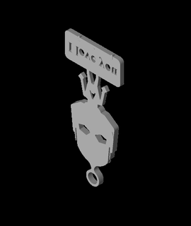 antman keychain david 3d print model - Mito3D