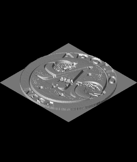 Apollo missione patch allanromanreyes 3d print model - Mito3D
