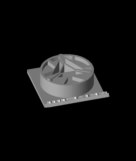 arc réacteur plaque presse papierstl 3d modèle 3d print model - Mito3D