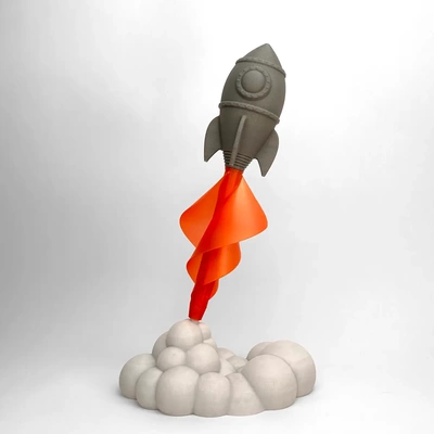 archimedes windmill rocket sculpture - 3d by cm design on thangs 3d print model - Mito3D
