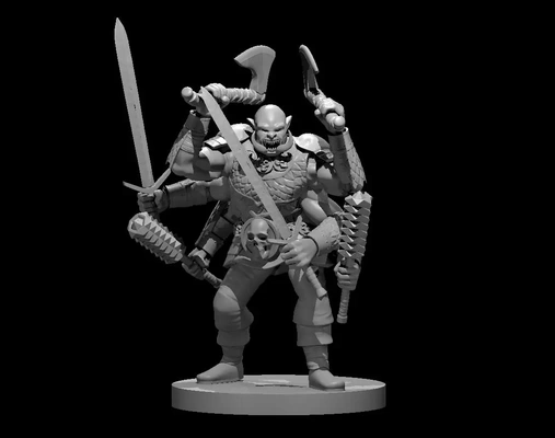 armed war deity - 3d by mz4250 on thangs 3d print model - Mito3D