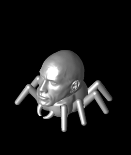 arocknid rock + gizo spider 3d model thangs 3d print model - Mito3D
