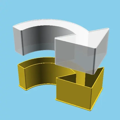 freccia girare nidible scatola v1 3d by ppac on grazie 3d print model - Mito3D