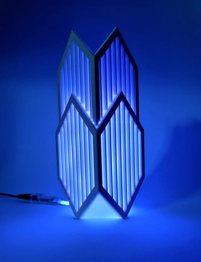 arte deco lámpara 3d by ri0m0 on gracias 3d print model - Mito3D