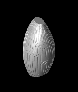 art deco vase printbunny Home & Garden 3d print model - Mito3D