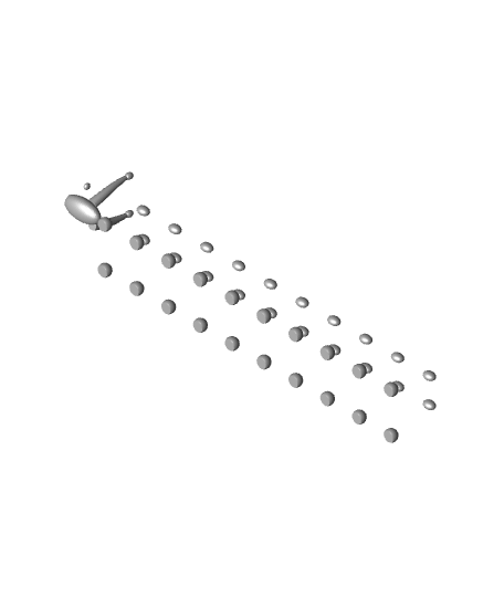 articulated caterpillar idex files 3D print model - Mito3D