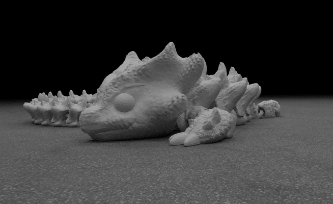 articulated dragon 004 - 3d by mesh mayhem on thangs 3d print model - Mito3D