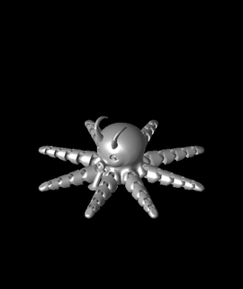 articulated octo devil yurokos Hobbies & Games 3d print model - Mito3D