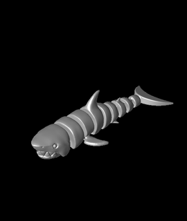 articulated shark 3d model mcgybeer thangs 3d print model - Mito3D
