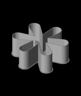 asterix symbol nestable box v1 ppac 3d print model - Mito3D