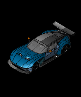 Aston Martin Vulcain 3d modèle pleut 3d print model - Mito3D