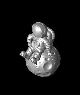 astronautstl goatterrible 3d print model - Mito3D
