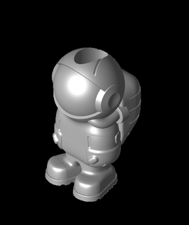 astronaute phil bic copain effrayédemu 3d print model - Mito3D