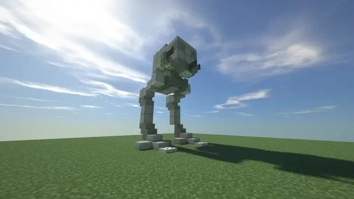 atstminecraft at-st walker - 3d by allanromanreyes on thangs 3d print model - Mito3D