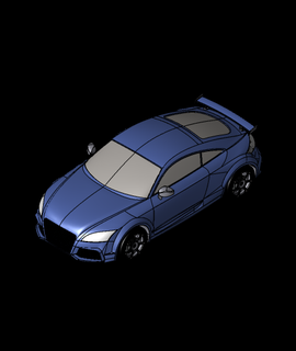 audi car 3d model roboninja thangs 3d print model - Mito3D