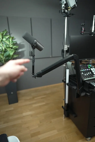 audio video filmen wagen mic arm adapter 3d by marsgizmo on danke 3d print model - Mito3D