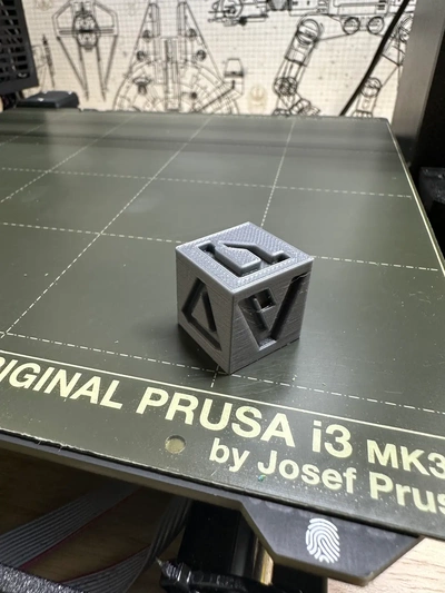 aurebesh calibração cubo 3d by fergymcferguson on 3d print model - Mito3D