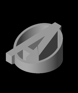 Yenilmezler logo v1stl andreas basınç 3d print model - Mito3D