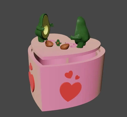 avo-cuddles thangs valentine s day contest - 3d by mediumaster on 3d print model - Mito3D