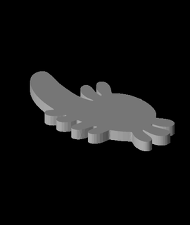 axolotl chaveiro 1 4 pop cultura 3d print model - Mito3D