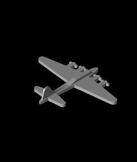 b-17 style bomber toy cl printing 3d print model - Mito3D