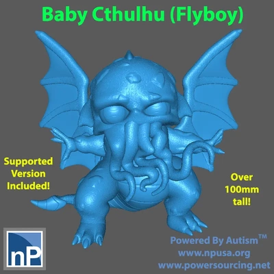 baby cthulhu version 2 - 3d by np dev on thangs 3d print model - Mito3D