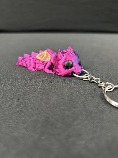 baby dragon b keychain - 3d by built bot on thangs 3d print model - Mito3D