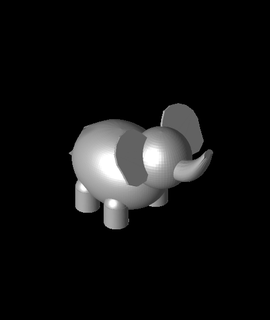 bebê elefante gareth7562 animais 3d print model - Mito3D