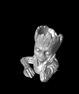 bambino Groot fiore pentola 3d modello Peter grazie 3d print model - Mito3D