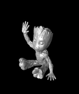 bambino Groot guidato luce 3d modello vegveg1988 grazie 3d print model - Mito3D