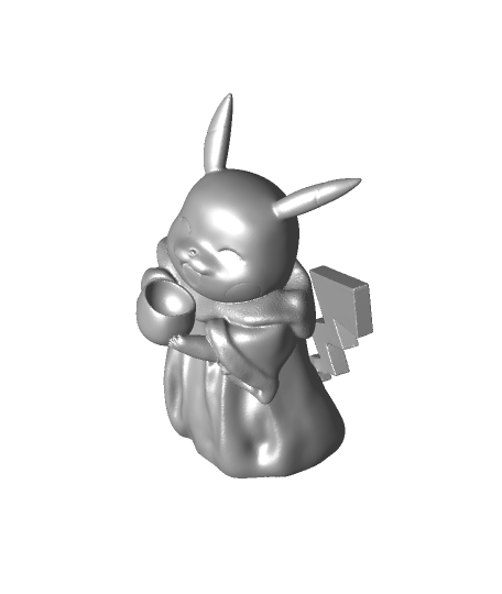 baby pikachu 3d model joescalon thangs 3D print model - Mito3D