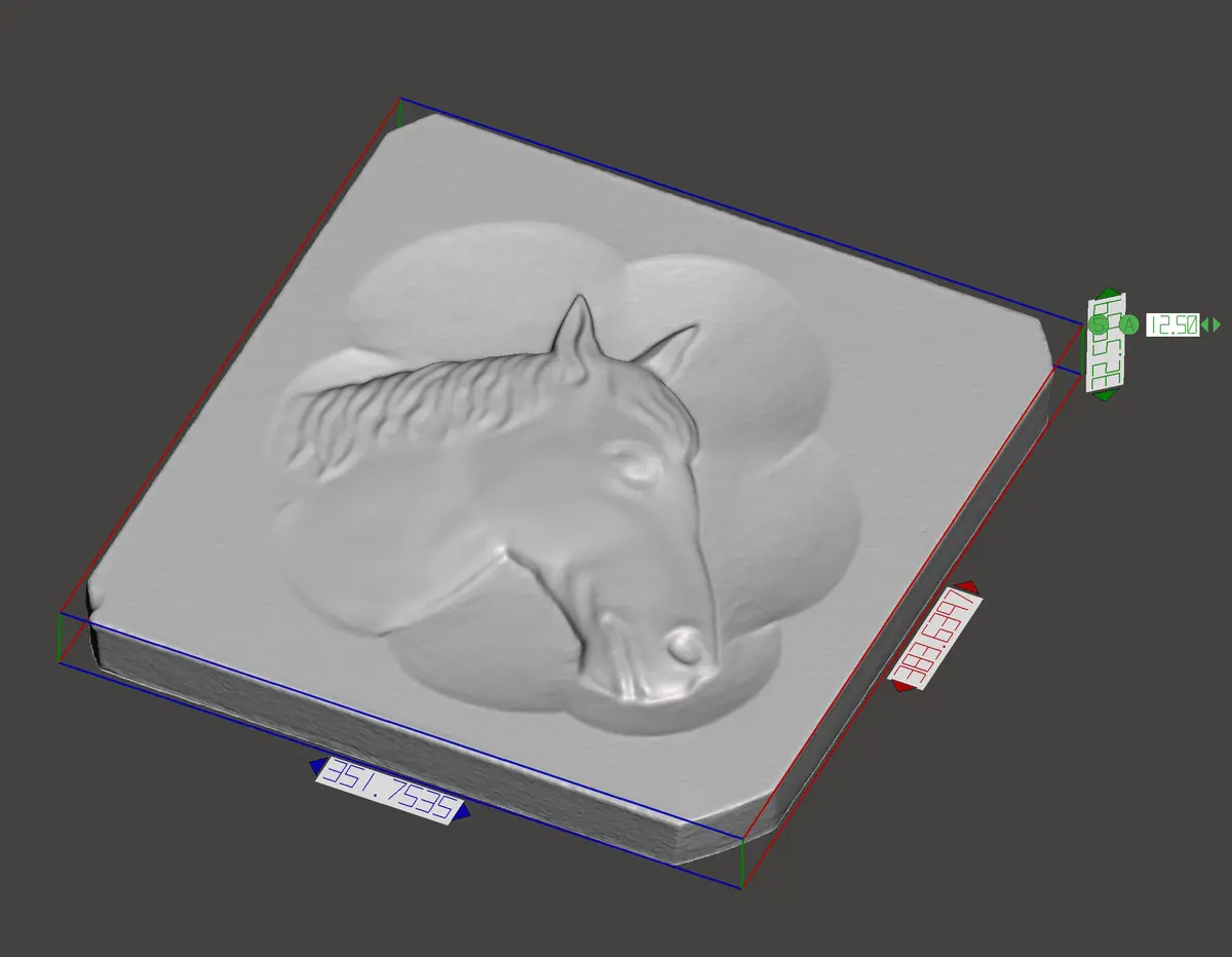 tuile caballo 3d by creusercréer 3D print model - Mito3D