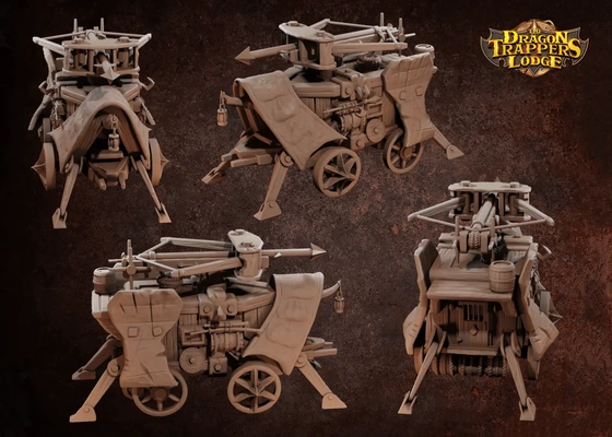 balistae wagon - 3d by dragon trappers lodge on thangs 3d print model - Mito3D