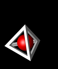 Balle Triangle 3d impression modèle rouge gorge 3d print model - Mito3D