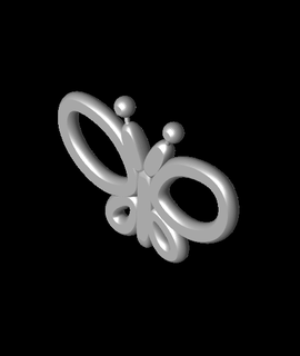 balloon butterfly magnet thecraftymaker 3d print model - Mito3D