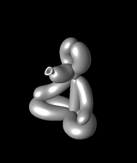 balon köpek meditation sanatlar eğlence 3d print model - Mito3D